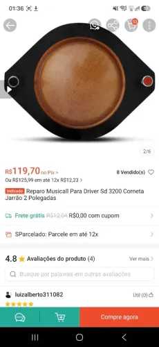 REPARO PRA CORNETA ORIGINAL NOVA / COMPREI ERRADO 