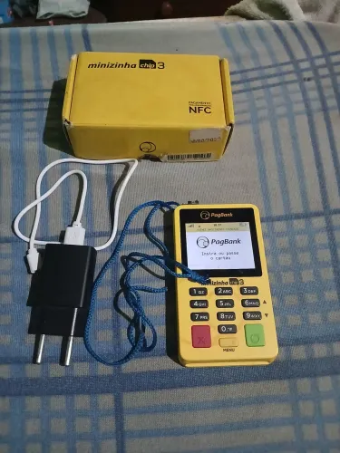 Maquininha minizinha chip 3 (Pagbank) 