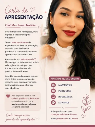 Aulas Particulares | Matemática, Português, Informática e Espanhol