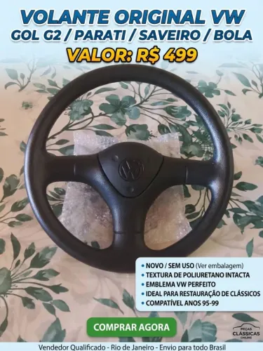 VOLANTE ORIGINAL (VW) RARIDADE