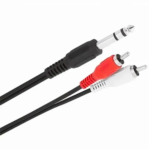 Cabo P10 Para 2 Rca Faço Entrega 