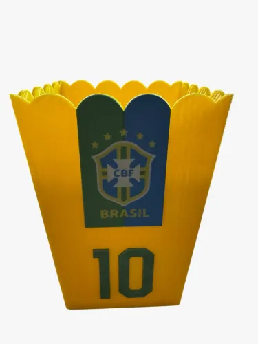 Porta Pipoca Brasil Liso