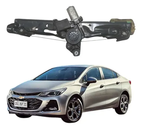 Máquina Vidro Porta Traseira Esquerda Gm Cruze 2017 A 2021