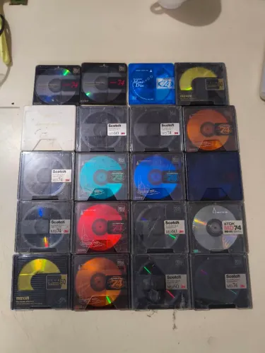 Lote Mini Disc MD - 20 unidades no estado