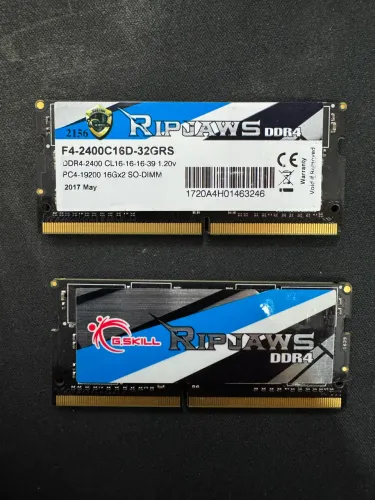 Memória notebook DDR4 GSkill 32gb