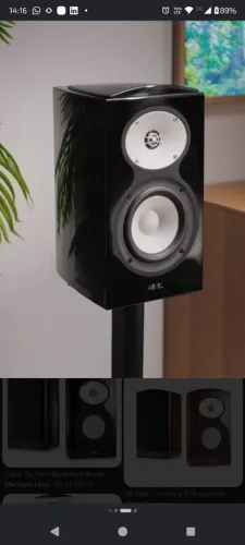 Caixa de som bookshelf Revel performa m126be -B&w-focal-kef-monitor áudio