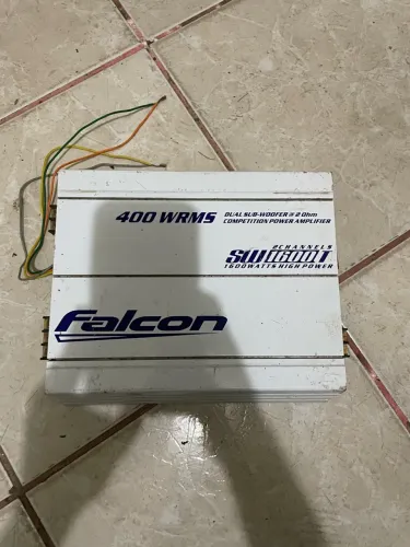 Módulo Amplificador Falcon SW1600T de 400W RMS e 2 Canais Para Som automotivo