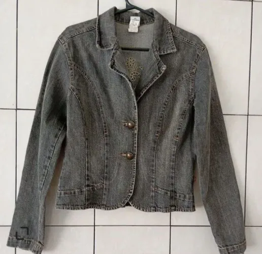 Casaco feminino jeans vintage tamanho p