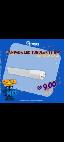 Lâmpada led tubular 18w 1,20m