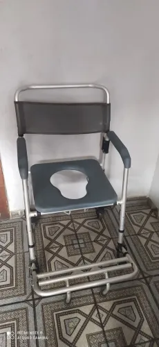 Cadeira de banho aluminio grande