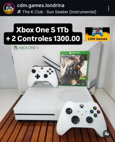 Xbox One S 1Tb + 2 Controles 1300.00 - Não Aceito Oferta