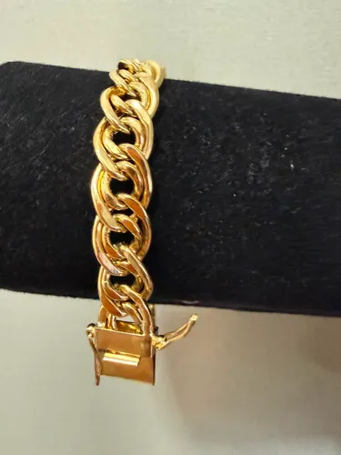 Pulseira Romana de ouro 20.33g 18k procedência garantia eterna