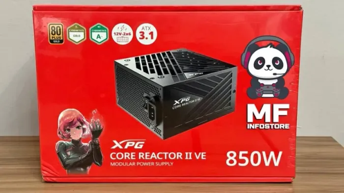 Fonte 850W XPG Core Reactor II VE, 80 Plus Gold, Full Modular