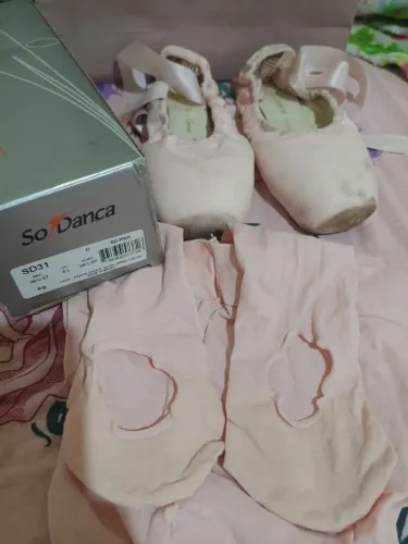  (TROCO) Sapatilha de Ponta Grisi SD31 - Só Dança + BRINDE