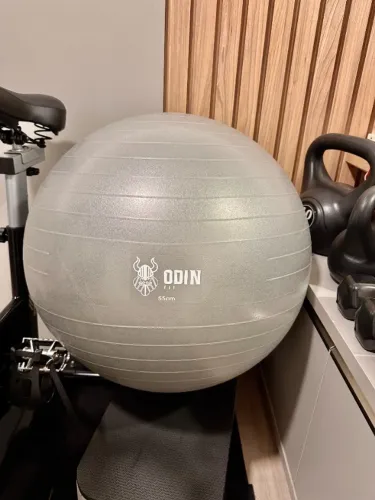 Bola Suíça de Pilates e Yoga 55 cm Cinza
