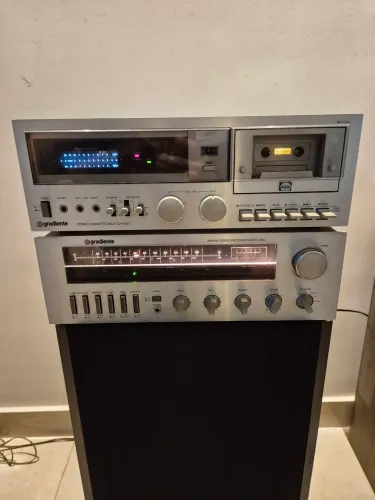 Receiver Gradiente 1260 + Tape deck CD 4000