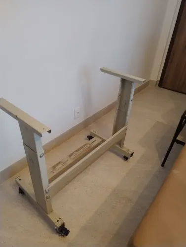 Suporte de metal para bancadas, tampos de máquina de costura industrial