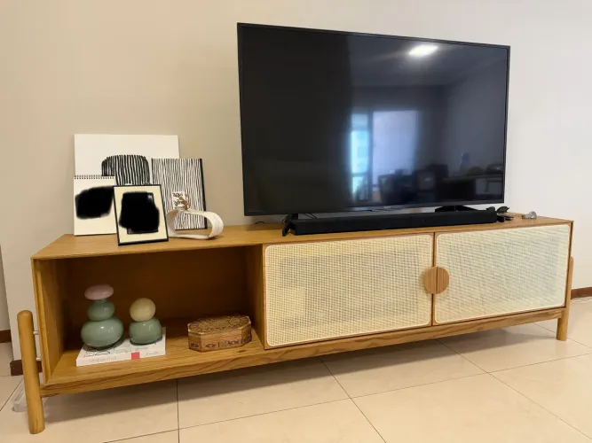 Vendo Rack tela e madeira maciça 2.23m