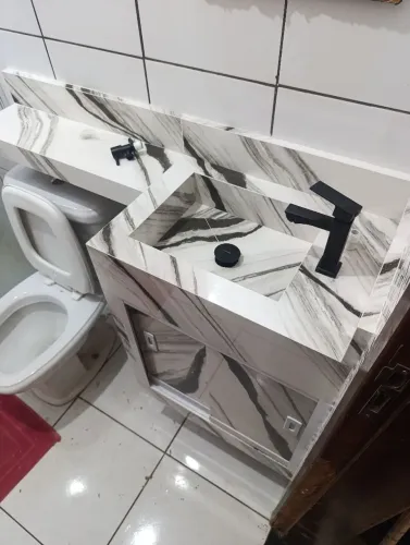 Gabinete Esculpido em Porcelanato