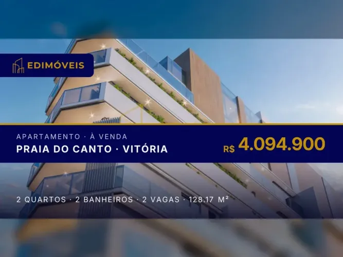 Praia do Canto: Cobertura Duplex com 2 suítes, agende sua visita!