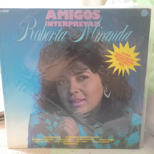 Disco de vinil LP Amigos interpretam Roberta Miranda 