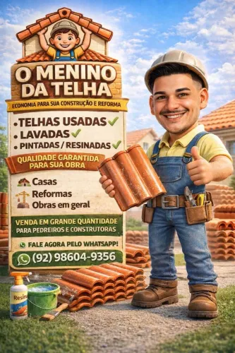 Telha Romana Lavada ! Pintada !