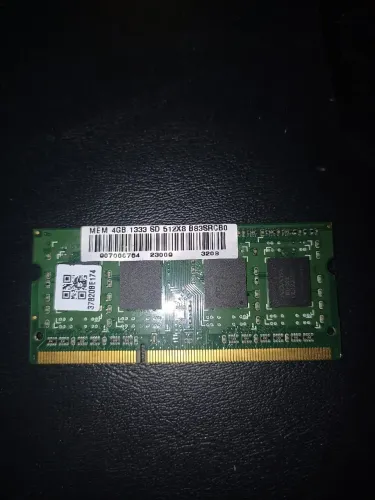 Memória RAM DDR3 4GB 1333mhz Para Notebook 