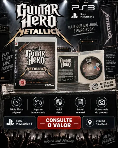 Guitar hero Metallica ps3