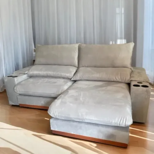 Sofá Retrátil Smart Grazi 250 Veludo