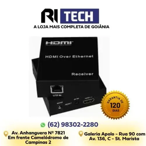 Extensor Hdmi 120 Metros Com Hdmi Extender Tx/rx