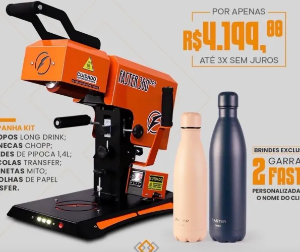 Vendo máquina de transfer para personalização 