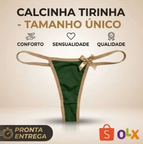 Kit com 10 Calcinhas Tirinhas