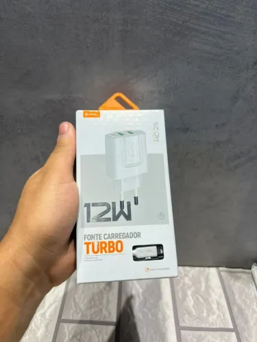 Carregador rápido de 12W iphone completo NOVO 
