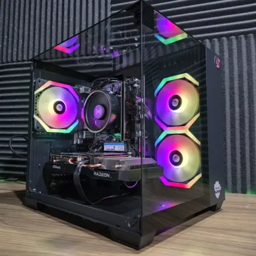 PC Gamer Ryzen 5 5500 + RX 6600 8GB + 16GB RAM + NVMe 500GB