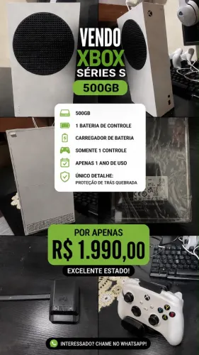 VENDO XBOX SERIES S - 500GB