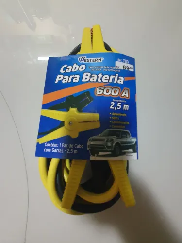 CABO PARA BATERIA WESTERN DE 600 AMPERES E 2,5 M