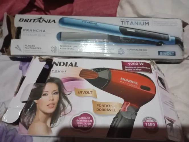 Vendo chapinha e secador