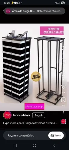 Suporte para caixas de sapatos