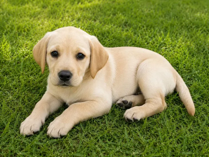 Filhote de labrador - três meses