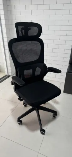 Cadeira Escritório Reclinável Preta