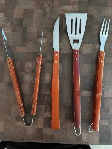 Kit 4 peças conjunto para churrasco Mor cabo longo