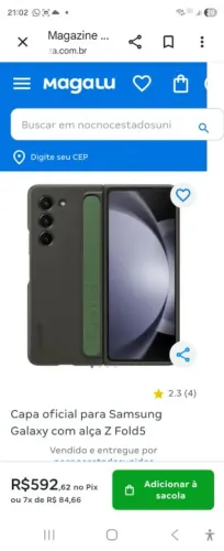 Capa original Samsung Case Z FOLD5