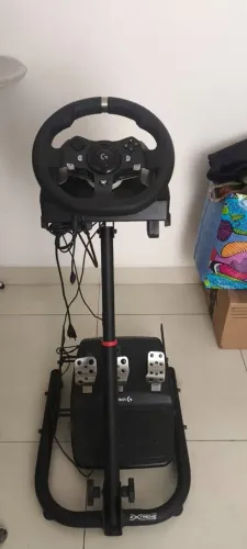 Volante Logitech G920 - Instalado no Suporte Extreme Racing
