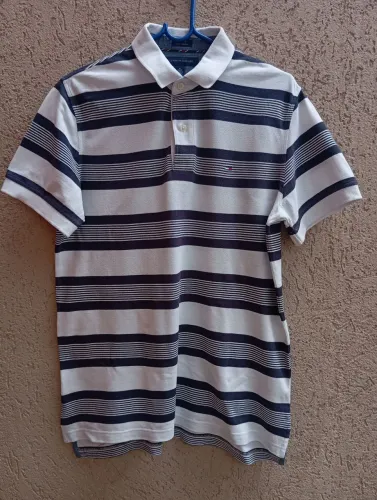 Camisa Polo Tommy Hilfiger Original listrada Tam.M custom Fit fit