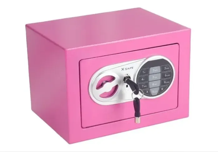 Cofre Digital Eletrônico Xsafe Rosa