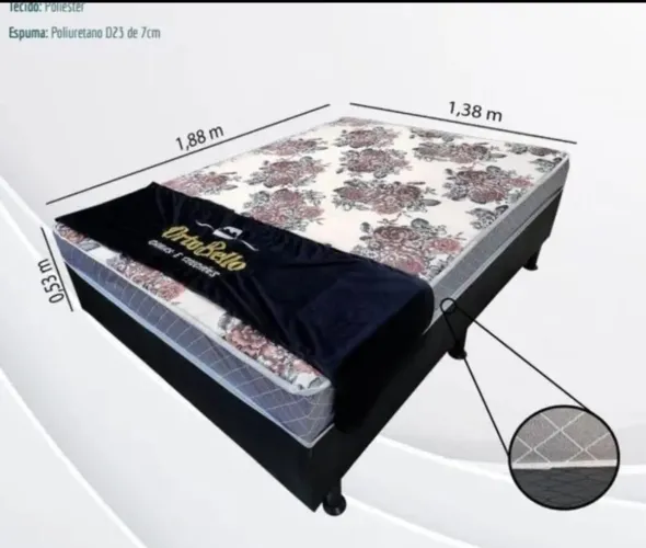 Cama Box Casal Lisboa - Entrega Rápida