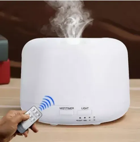 Umidificador Aromatizador de Ar 500ml Led 7 Cores Difusor de Óleos Essenciais z339