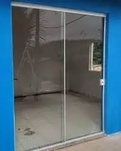 Porta Blindex  2,10 x 1,60 2 folhas 