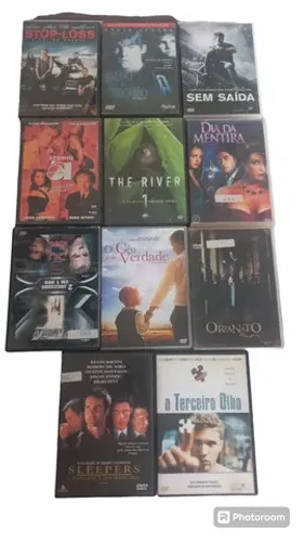 Lote de 11 dvds de filmes antigos.