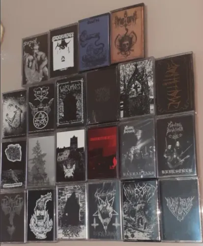 Lote fitas K7 Black Metal